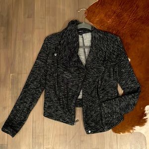 Grey Express Jacket. XS w/ dual use collar